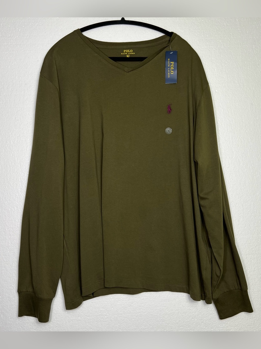 Polo Ralph Lauren olive green long-sleeve shirt size XL NWT